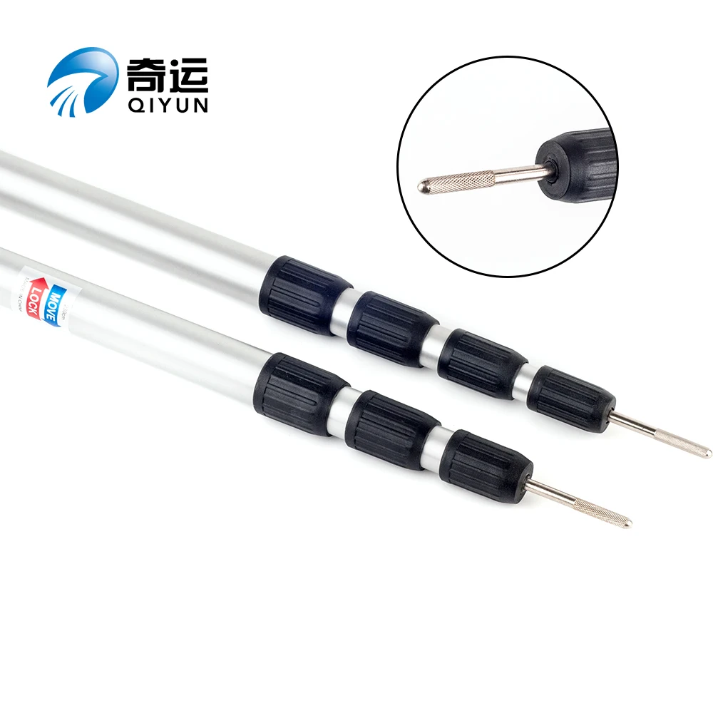 QIYUN   Aluminium Telescoping Camping Tarp Poles Tent Pole