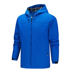 Custom Logo Waterproof Windbreaker Jackets With Hoodie Mens Windbreaker Suit