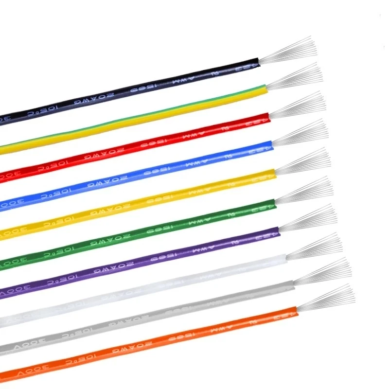 UL1569 Copper Wire 30 28 26 24 22 20 18 16 14 AWG Environmental PVC Insulated Tinned plated LED DIY Electronic Cable
