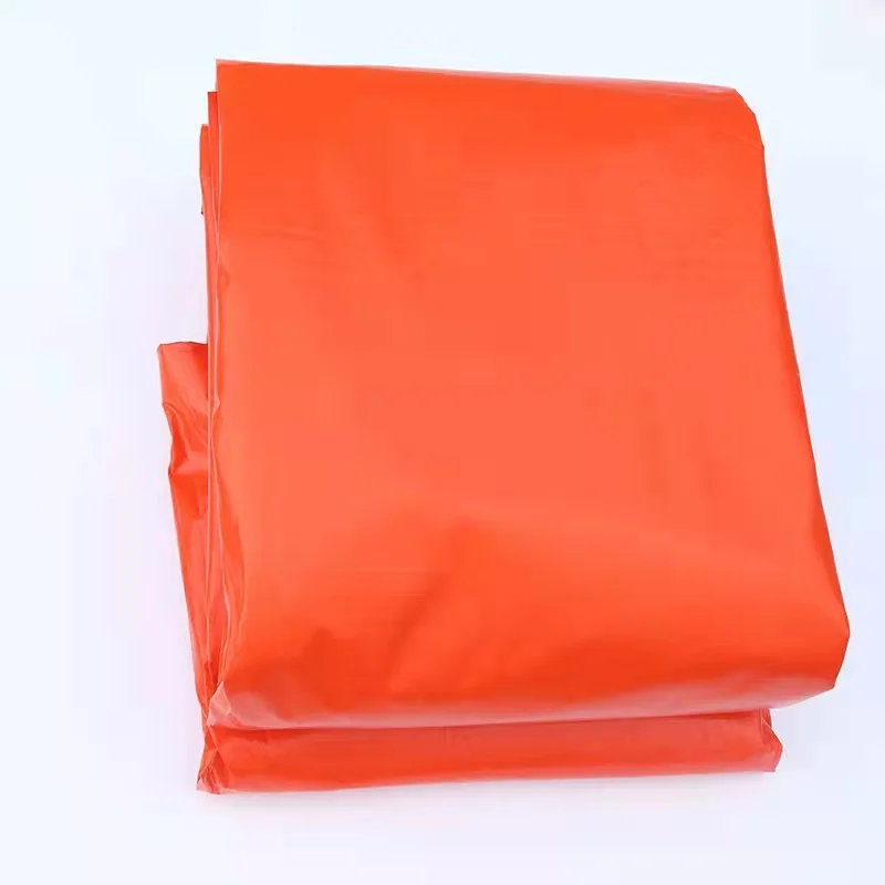 china polyethylene tarpaulin factory hotsale cheap price poly tarp sheets double orange waterproof grain drying pe tarpaulin
