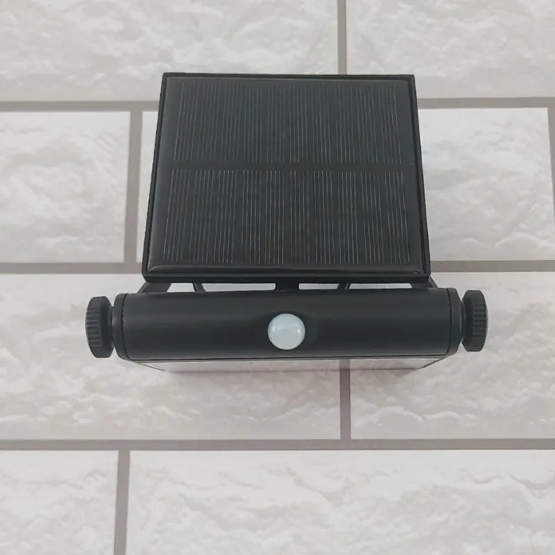 Newest Design Outdoor Super Bright Solar Garden Motion Sensor Light Wall Fixture Flood Light for Yard Pathway Garage