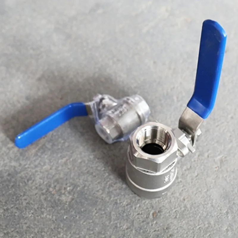 Zinc alloy ball valve single long handle through double internal thread BSP thread DN20