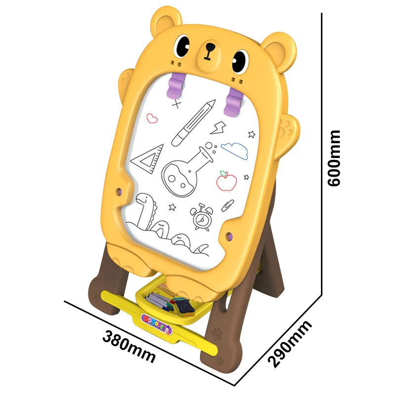 Cute Stand Drawing Toys Doodle Dry Erase Books Children Easel Foldable Kids Painting Writing White Boards