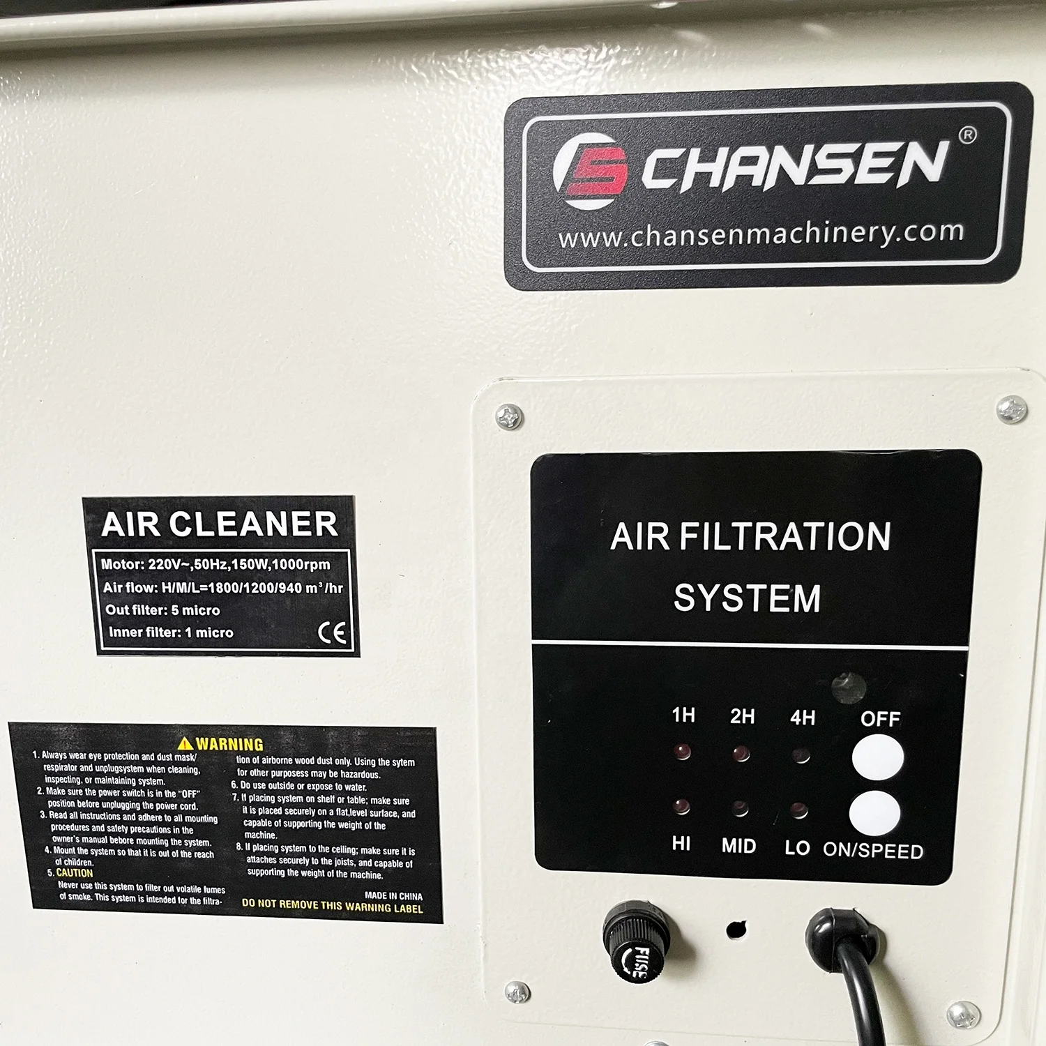 Item# CTA25 3-Speed Air Filter Cleaner Dust Collector