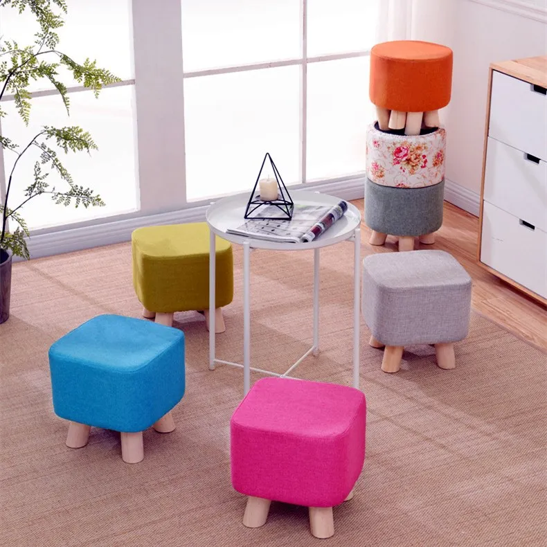 silya sa kainan maliit na bilog na kahoy na dumi ng tao mga bata upuan