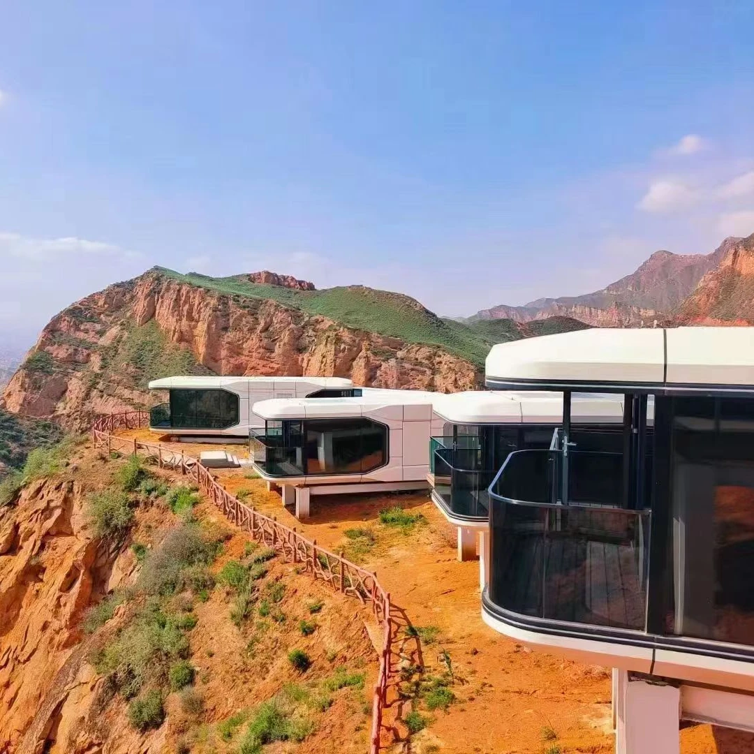 Furnished Cabin Homes sleeping pod capsule hotel bed Villa House Container Homes Capsule Office Pod