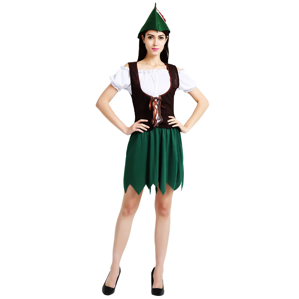 
Halloween Western Halloween Theme Party Adult Female Cosplay Peter Pan DS Props Stage Costume Masquerade Carnival Party 