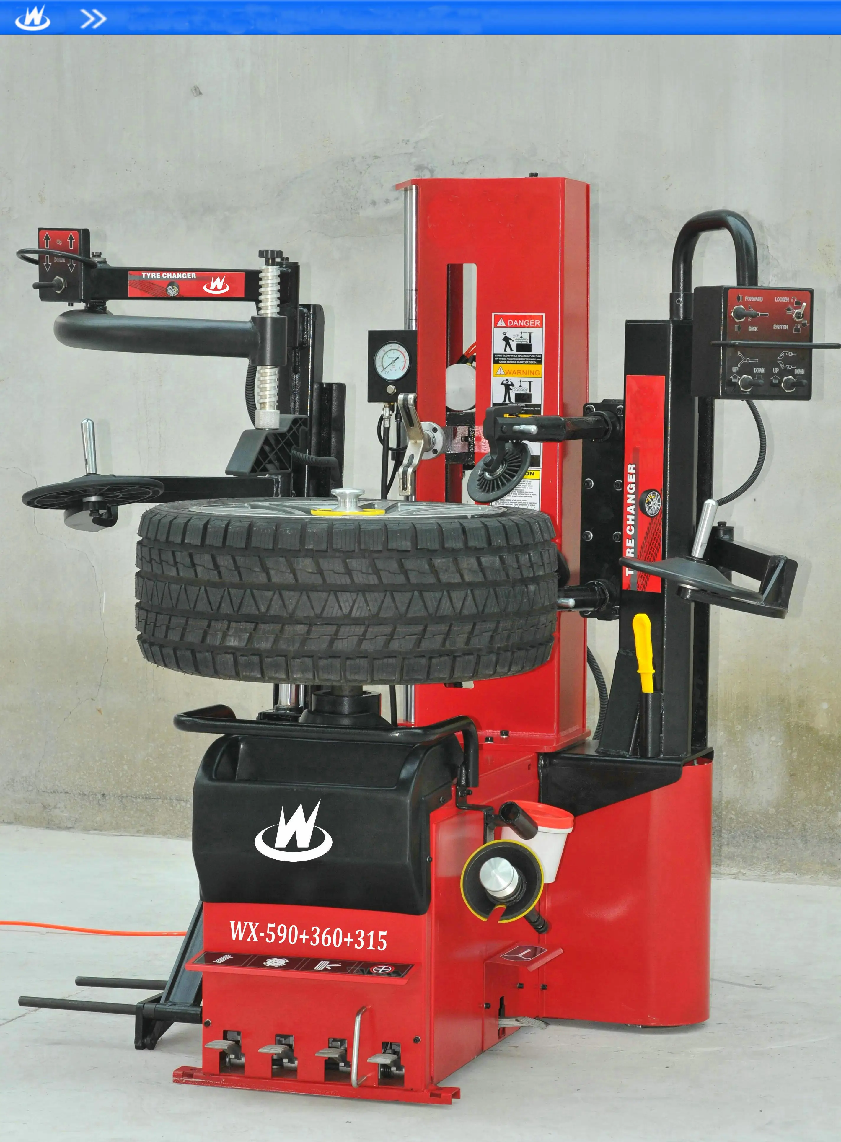 Full Automatic Tire Changer , Heavy Duty Truck Tyre Changer , Tire repair machine WX-575+340+313