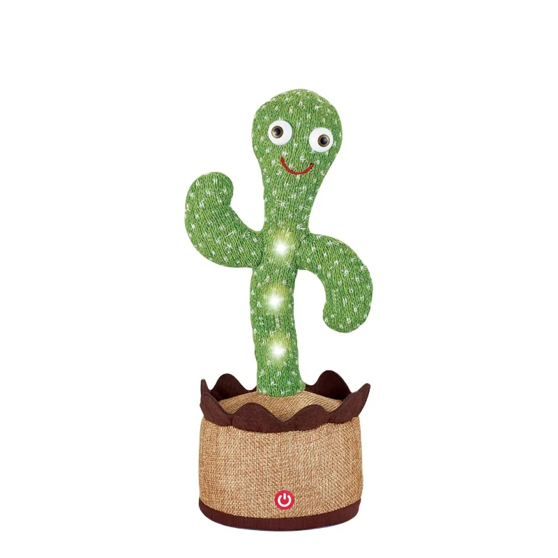 New Lovely Dancing Plant Toy Talking Home Desk Decorations Sound Record Repeat Doll  Kids Educational Toys