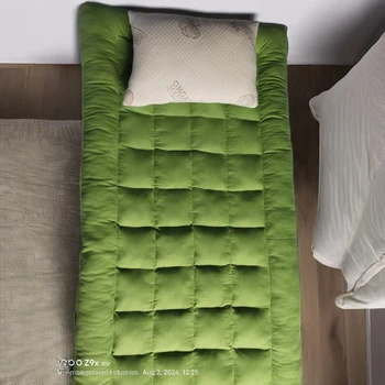 Authentic Natural Kapok Queen Size Latex Roll Up Mattress In Box Soft Massage Hotel Bed Rest Reading