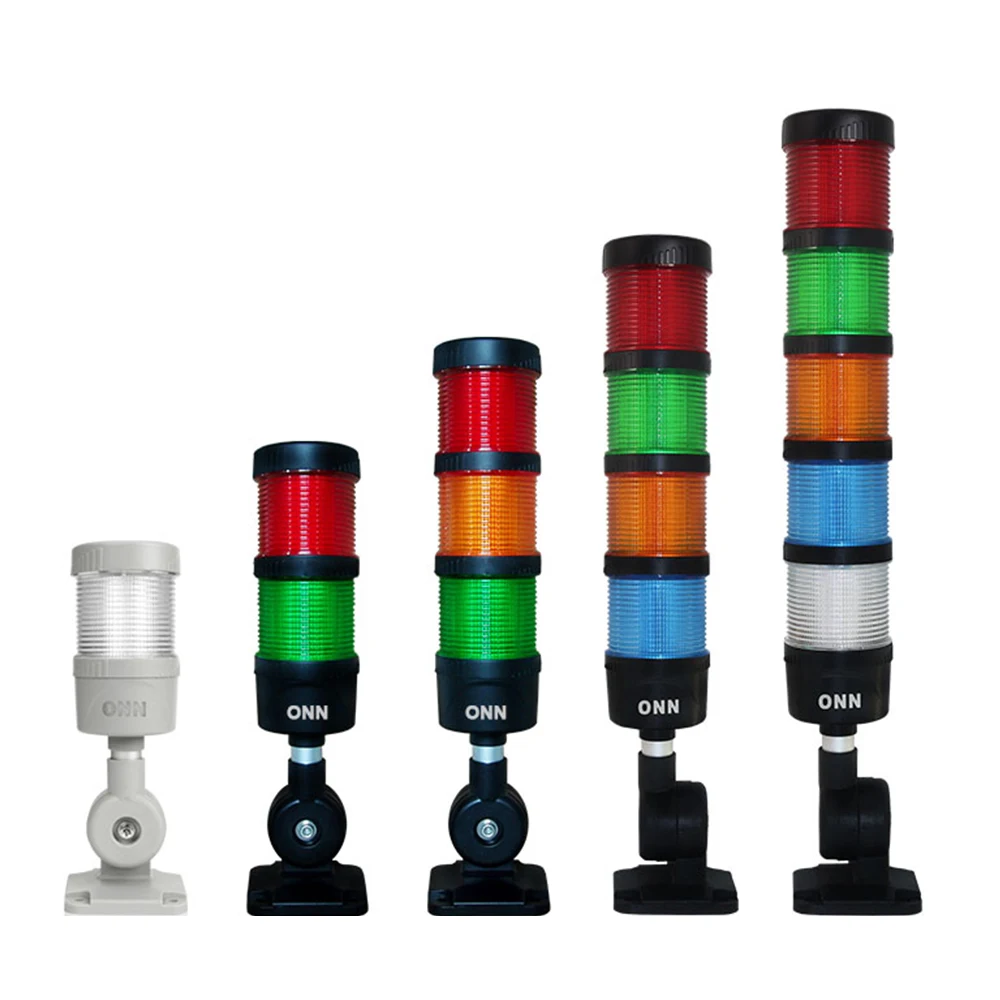 ONN-M4 signal tower light CE/TUV stack light tower  light RYGBW custom fro logo buzzer/flash DC12v/24v