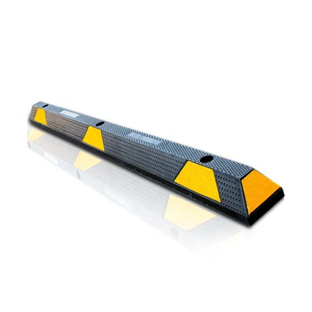 Durable 165cm Rubber Wheel Stoppers Stop For Parking Lots