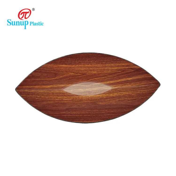 Hot Sale Plastic Boat Shape Serving Tray Sushi Boat Plate