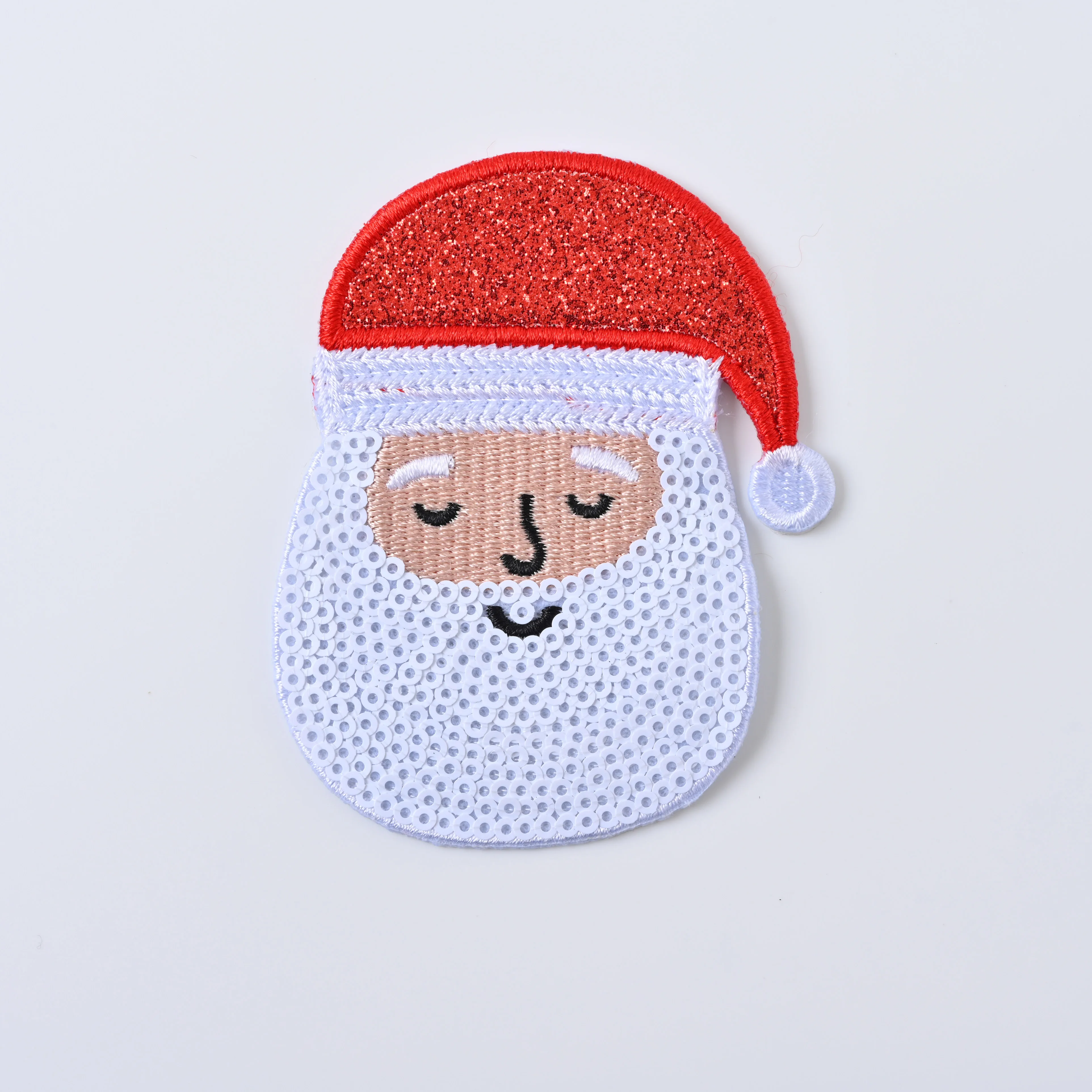 Wholesale Sequins Embroidery Cheer  Sequin Christmas Patches Word Iron On Clothes Hat Patch Colorful Shiny