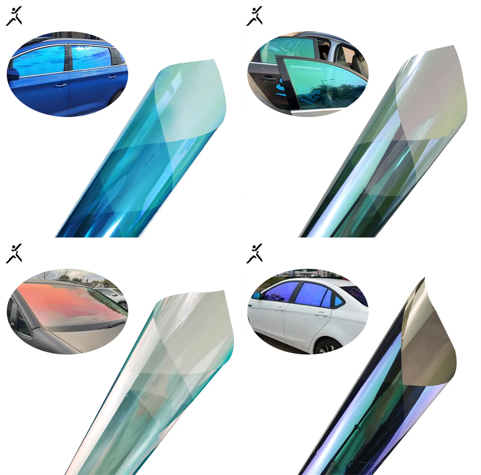 CR70 Free Sample UV Reject Solar Protection Nano Ceramic Car Color Change Chameleon Solar Car Window Tint Film