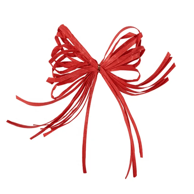 38mm paper raffia ribbon egg roll for holiday