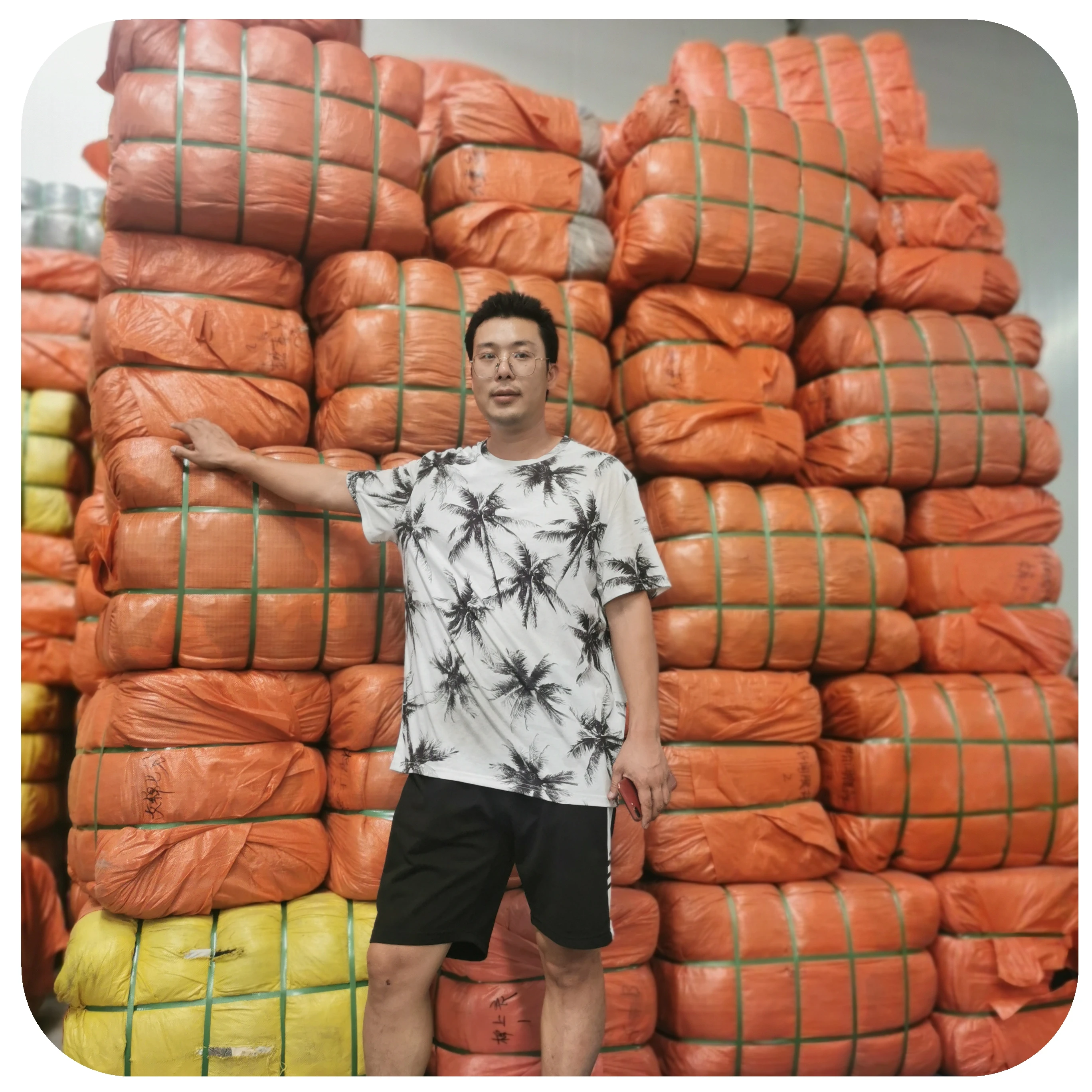 Fabric Cut Pieces White Cleaning Cloth Textile Waste Bales 100% Cotton Custom Outer Packaging Bed Sheet Rags