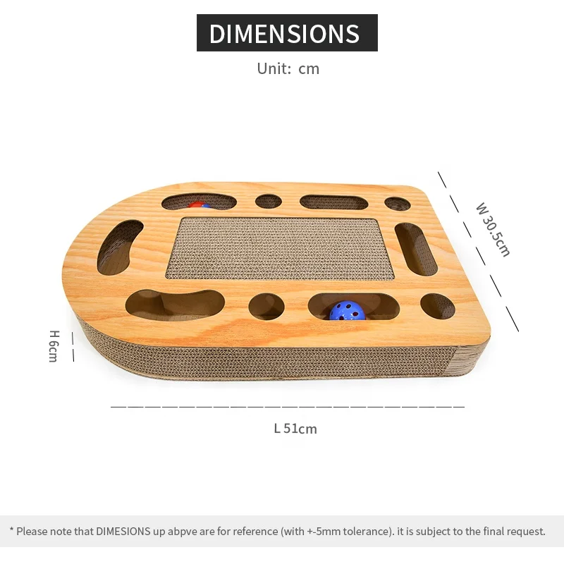 oem pet scratching toy bc flute corrugated cardboard paper cat scratchers with catnip and playing ball