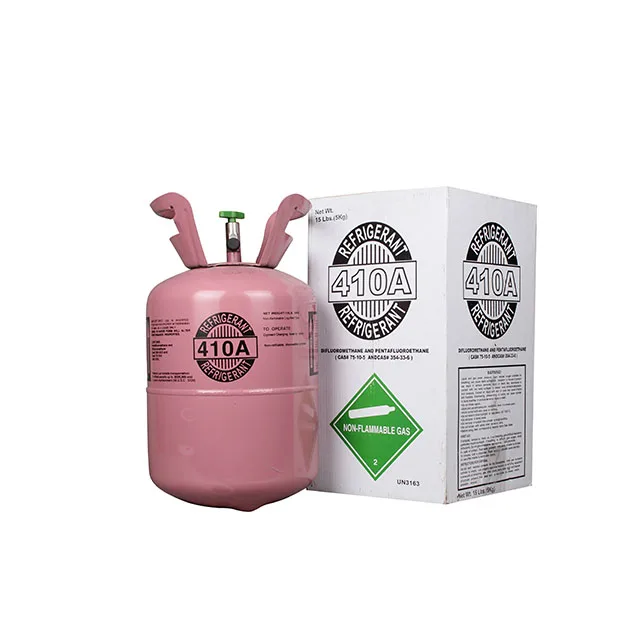 a high purity Refrigerant gas R410a net weight  11.3kg cylinder refrigerant gas uesd  cars for A/C