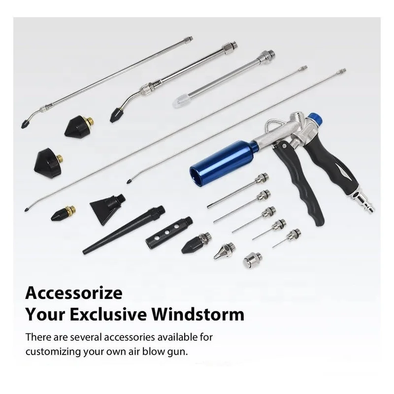 Adjustable Air Flow | Two-Way Air Blow Gun with Higher Flow Nozzle |  Anti-slip Handle