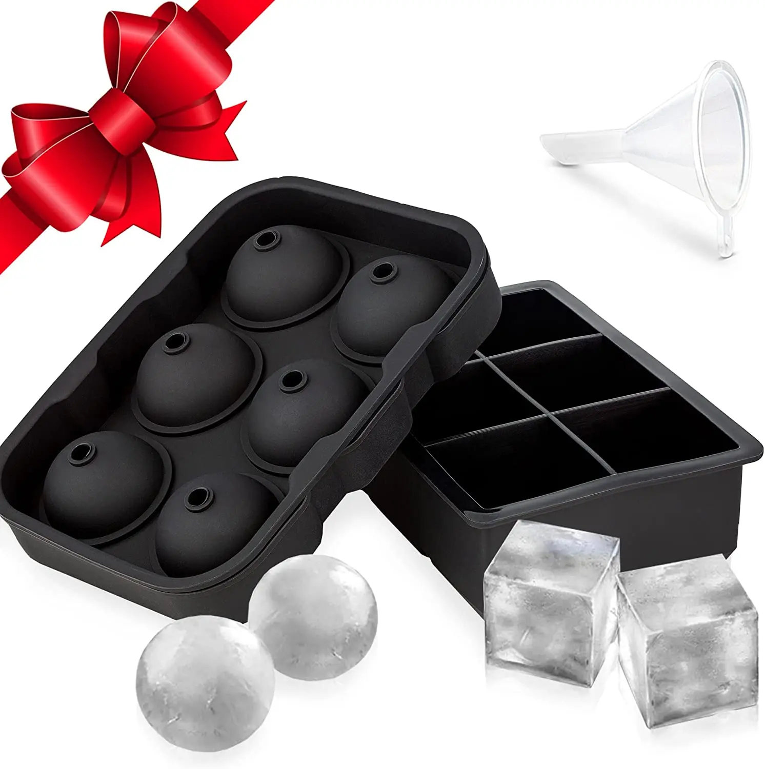 China Factory Hot Sale Reusable Durable ice maker Freezer Safe Silicon Ice Cube Trays Mold With Lids