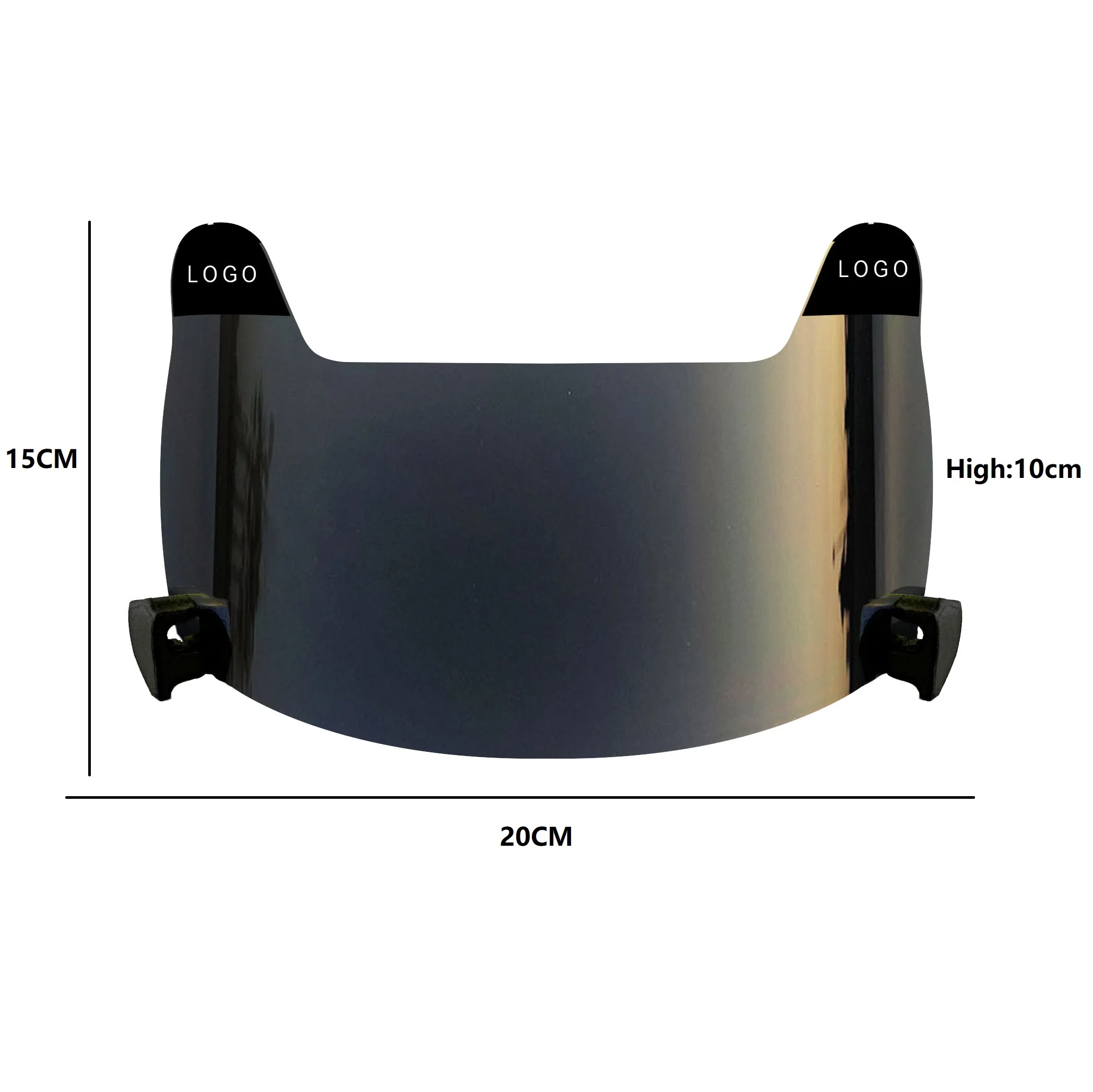 American Football Visors HD Adjustable Shield with Clips Windproof and Dustproof Custom Football Visor For Youth Kids