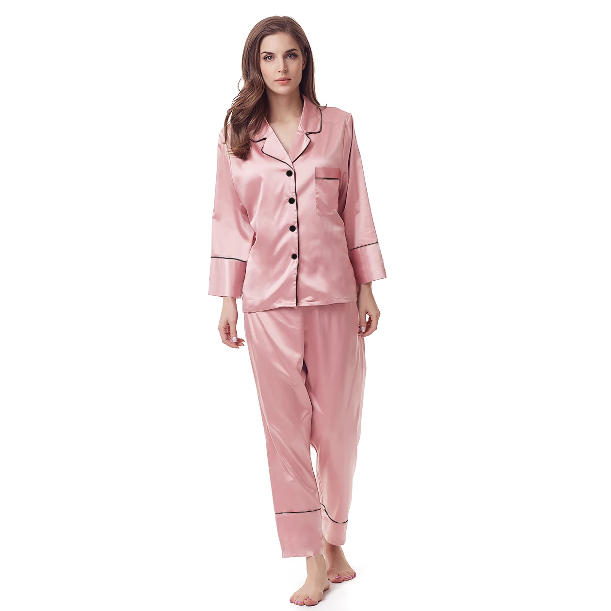 Factory Pajamas Bridal Night Wear Silk pajama