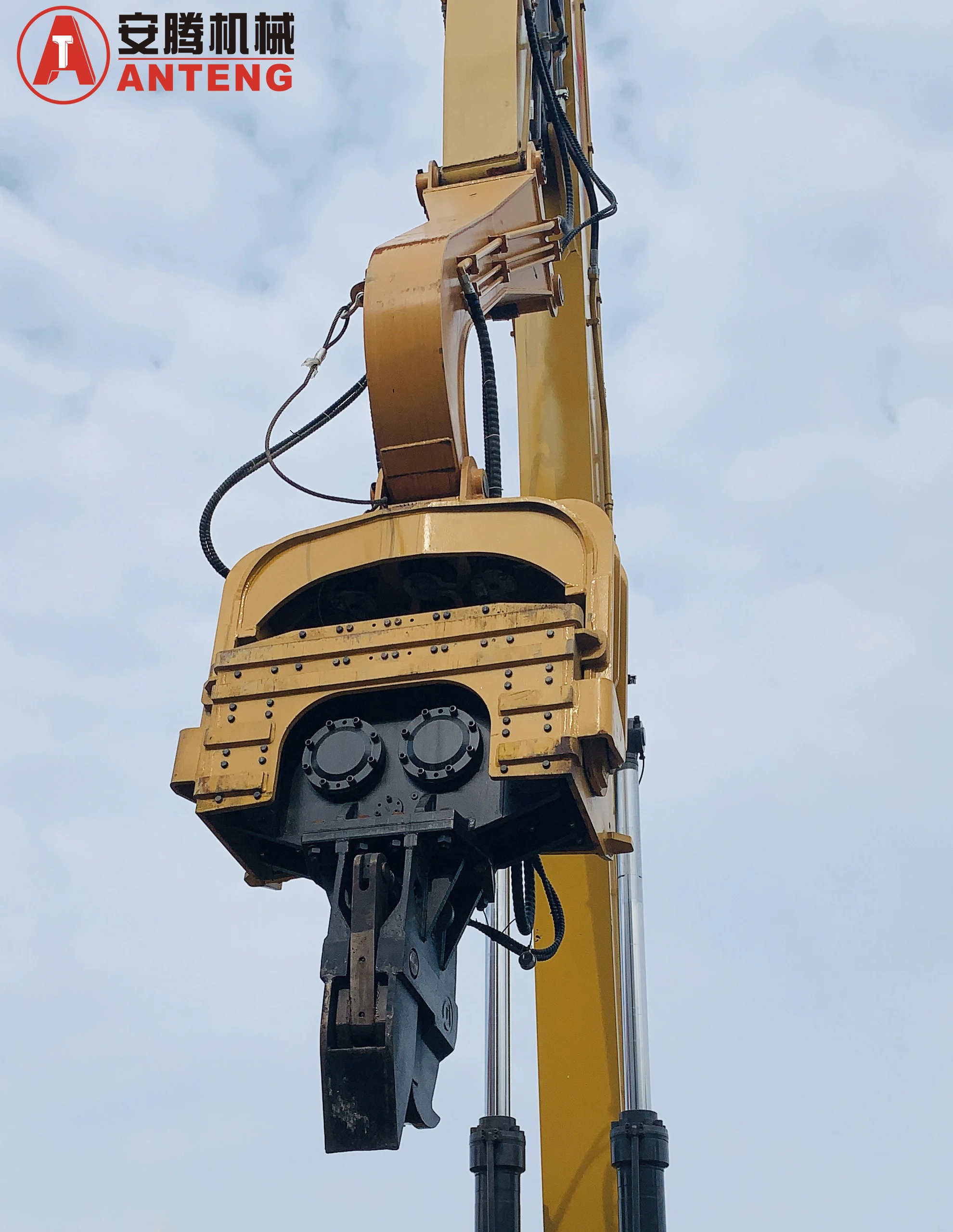 High Frequency Excavator Mounted Hydraulic Vibro Pile Driver Hammer