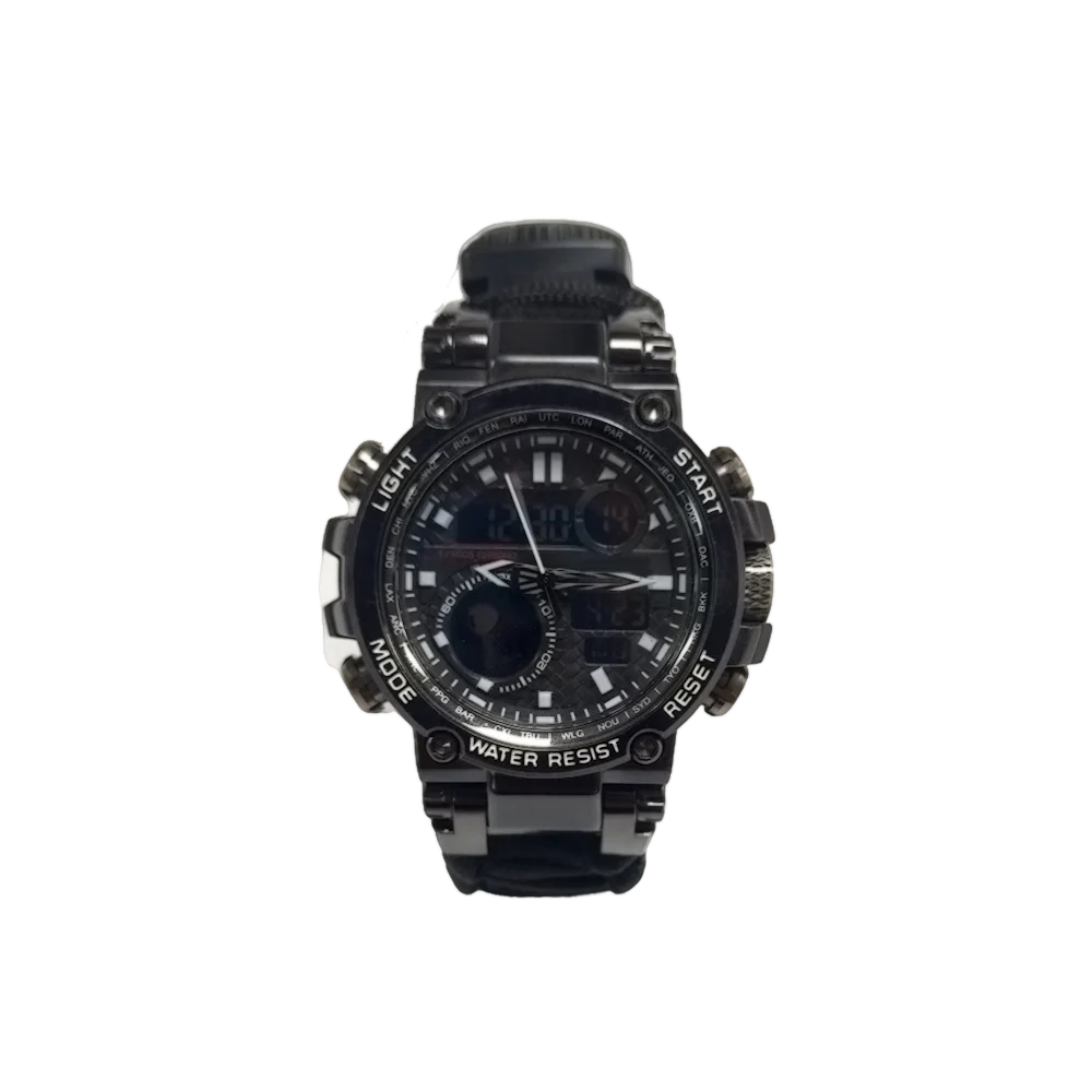 More In One Paracord Bracelet Multi Survival Watch Waterproof Survival Tactical Paracord Strap Watch For Camping Climbing