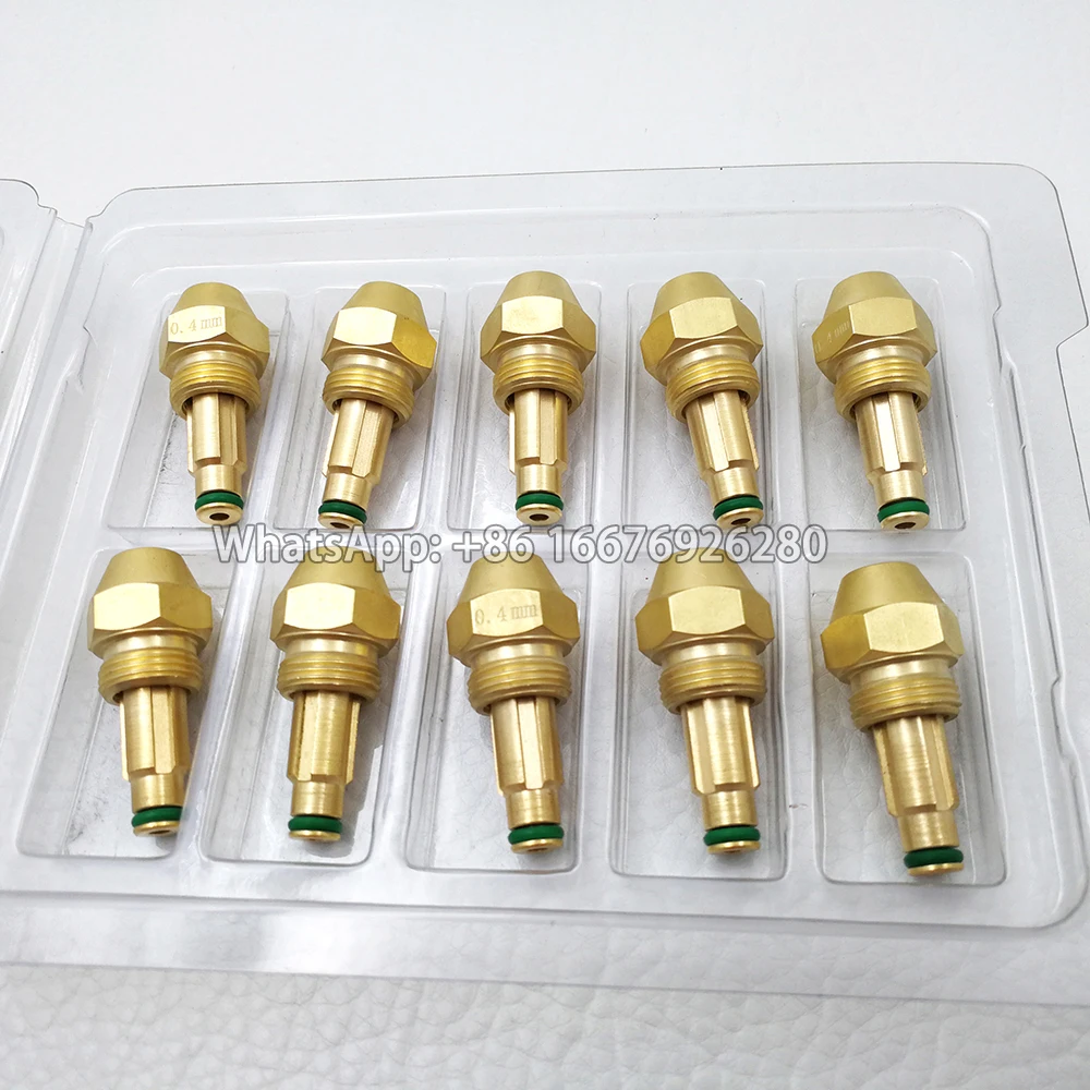Hot Sale Brass Waste Oil Spray Nozzle Oil Boiler Nozzle Tip without Adapter Large Flow Jet Flame Siphon Cone Nozzle