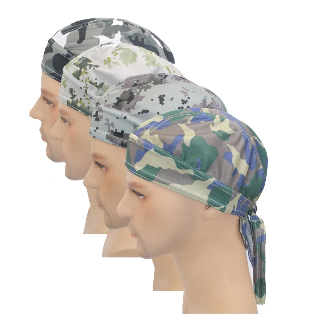 Wholesale Custom Logo Do Rag Skull Caps for Sporty Rags Helmet Liner Cooling Headband Cycling Motorcycle Head Wrap Bandanas