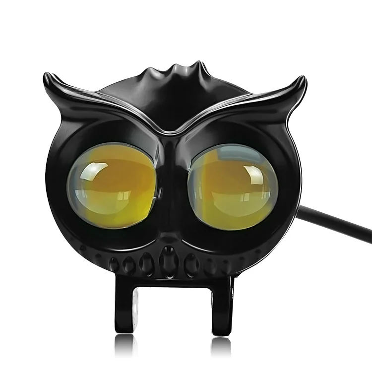 Owl Design Dual Color Led Motorcycle Fog Light Head Light Headlight Led Auxiliary Spot Led Lights For Motorcycle