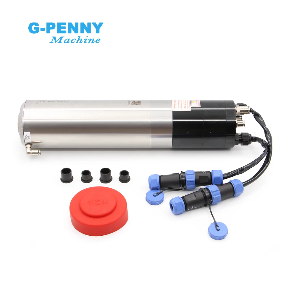 2.2kw Water Cooled Spindle ATC Spindle Motor 220v Rotating spdeed 24000rpm 2Pole 400Hz IS020-15