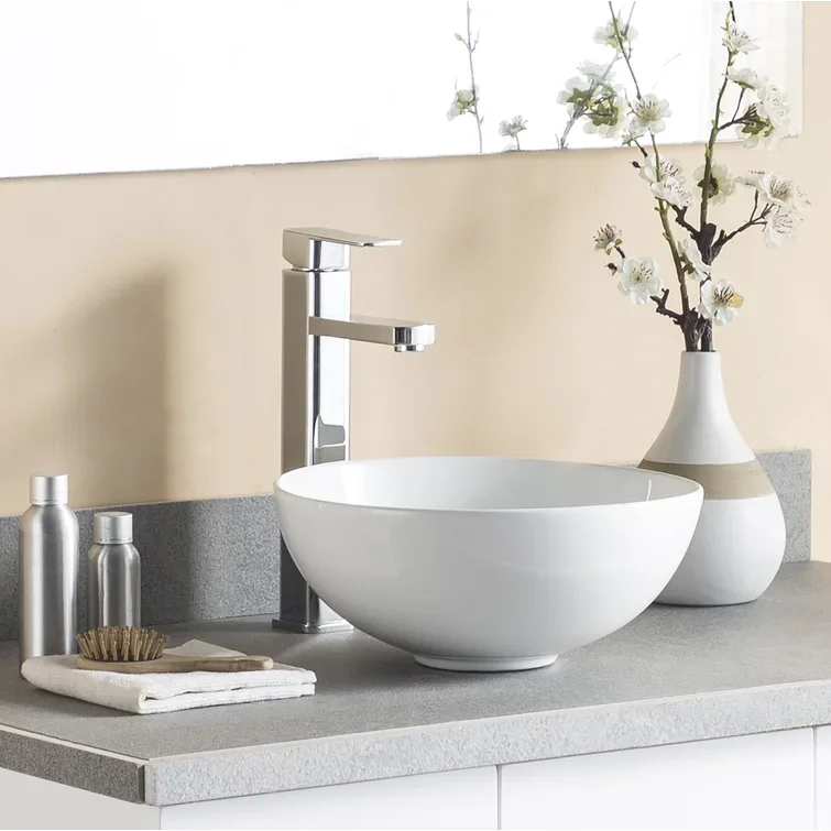 Современный стиль, лидер продаж, круглая столешница, керамическая раковина для ванной комнаты, раковина, мраморная раковина