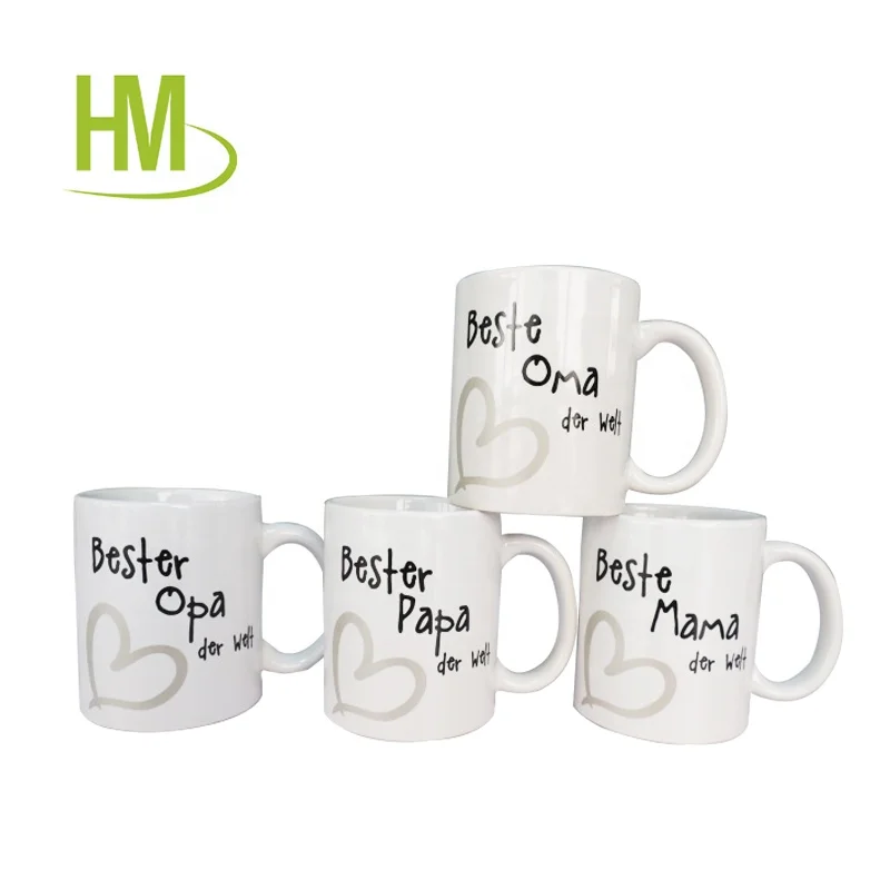 various design promotion cheap hot water porcelain coffee mug with handle  ceramic mug Wholesale