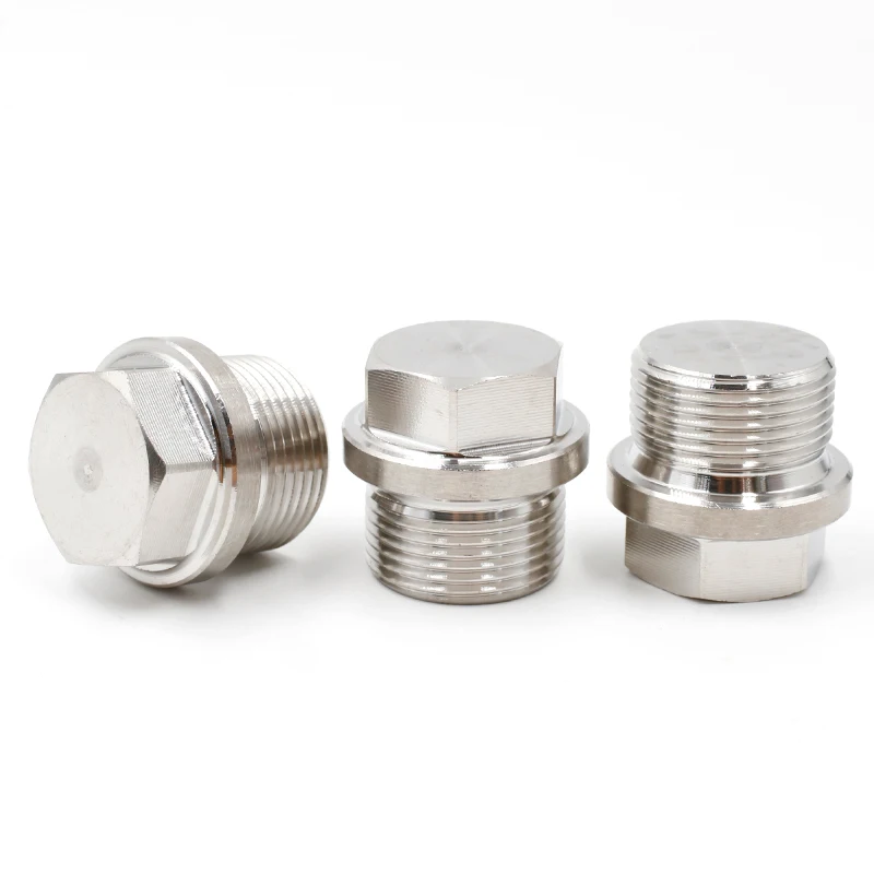 DIN910 Stainless Steel Hexagon Socket Head Plug G1/8 G1/4 G3/8 G1/2 Gex Plug cnc Machining