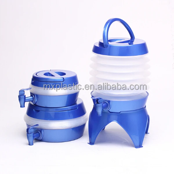 Custom size color collapsible plastic drink dispenser