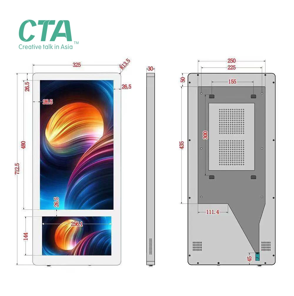Лидер продаж, тонкий и легкий настенный ЖК-дисплей 18,5-24 дюйма, цифровой рекламный дисплей для лифта