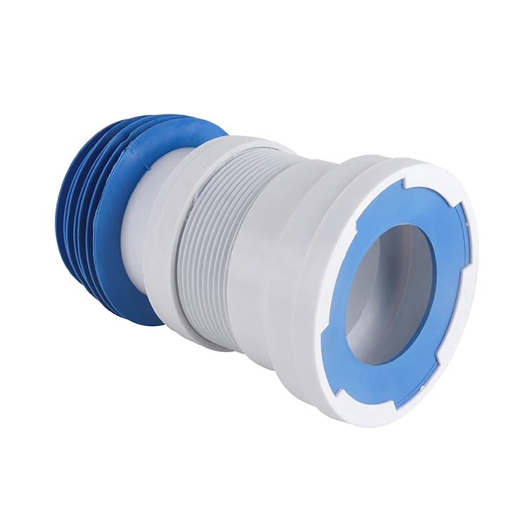 China Toilet Waste Pipe Soil Pipe Drain Plumbing Durable Pan Connector PP Toilet Connecting Drain Tube