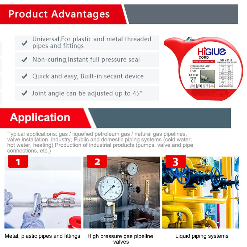 Pipe 20m 50m 80m 160m Width Thread Sealant Plumbing Fittings Ptfe Tape For Water Gas Oil