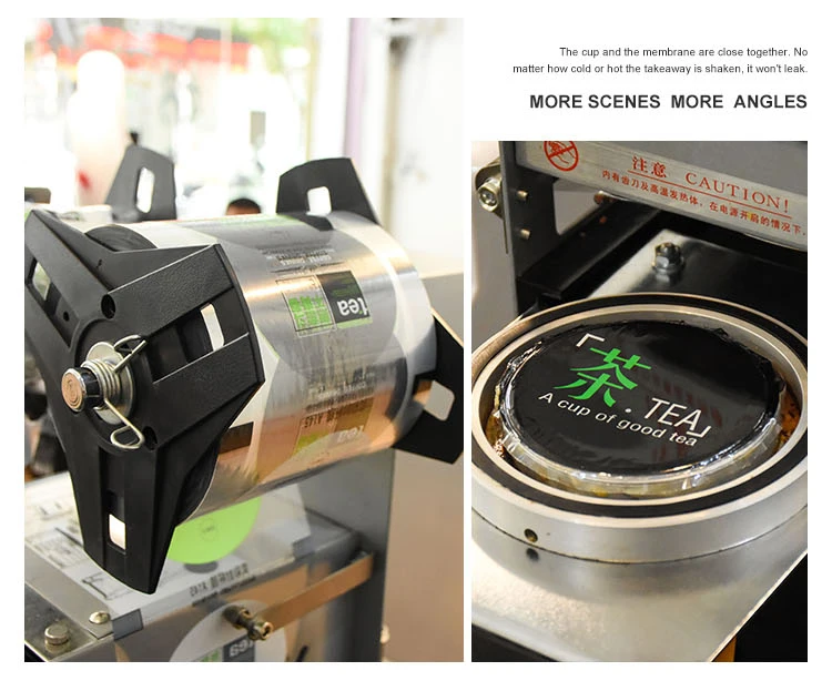 Wholesale Custom Plastic sealing film for PP Bubble / Milk tea/Juice Plastic cups Paper cups