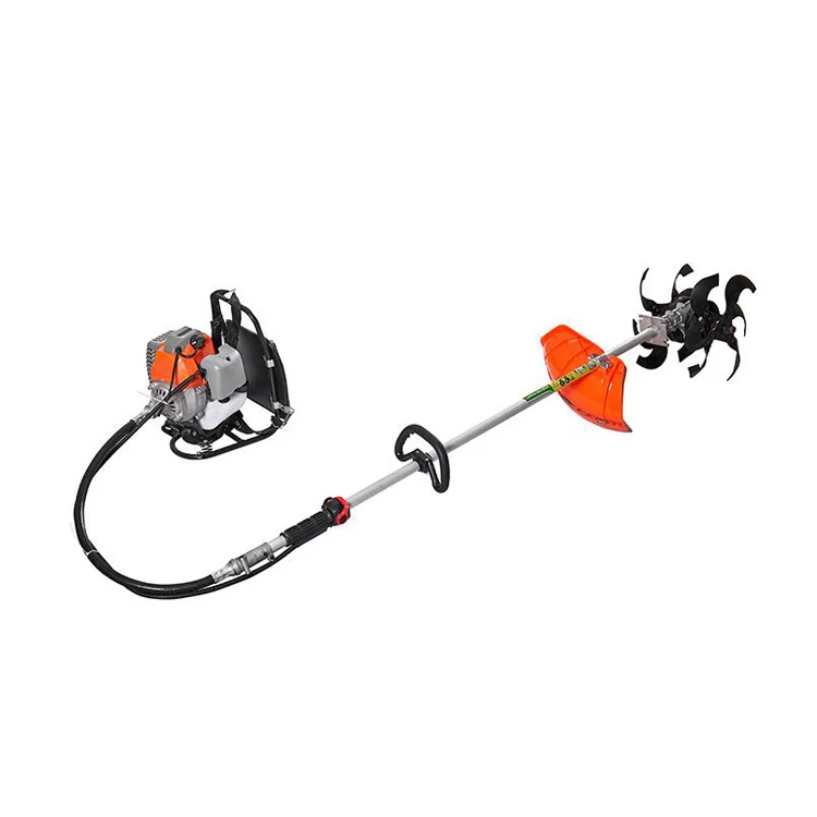 DL factory knapsack side hanging multi-blade loose soil pumping multi-function gasoline engine rotary lawn mower lawn mower