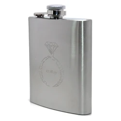 7oz Hot Liquor Whisky Alcohol Hip Flasks Stainless Steel Bottle Laser Engraved Logo Personalized Gifts Custom Hip Flask