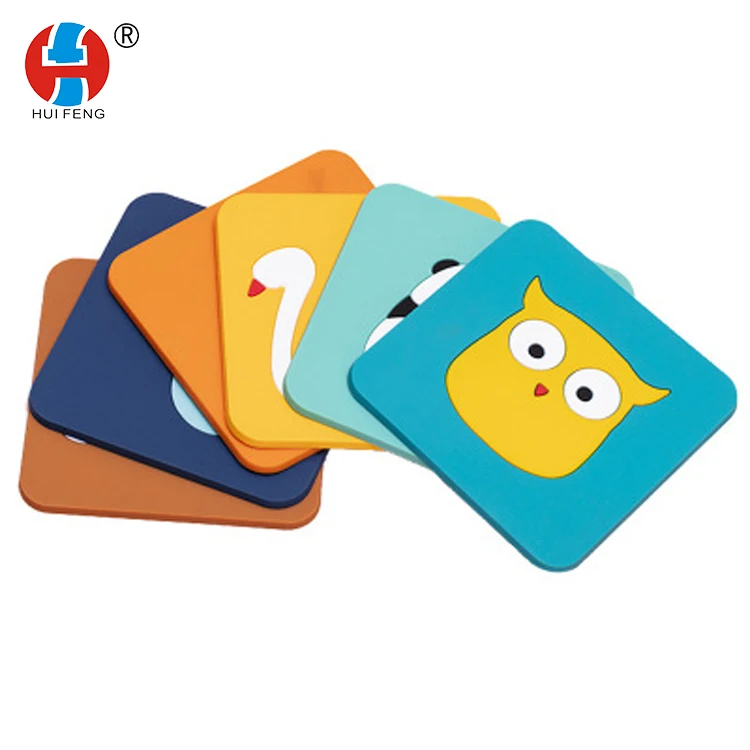 
Креативный мультяшный нескользящий Силиконовый обеденный коврик с защитой от ожогов, высокой температуры и теплоизоляции и силиконовый коврик для чашки 