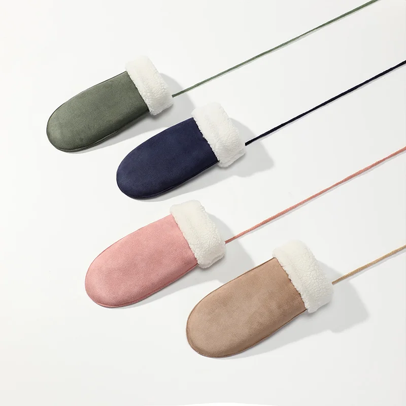 Faux Fur Winter Gloves for Women  Soft  Faux Rabbit Fur Lined Mittens