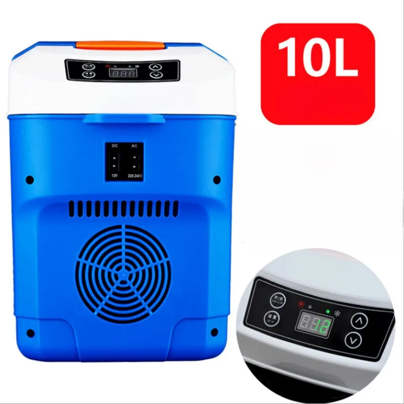 Portable Home Insulation 10L Dual-Purpose Mini Car Refrigerator for Beverages Fruits Vegetables Outdoor Use