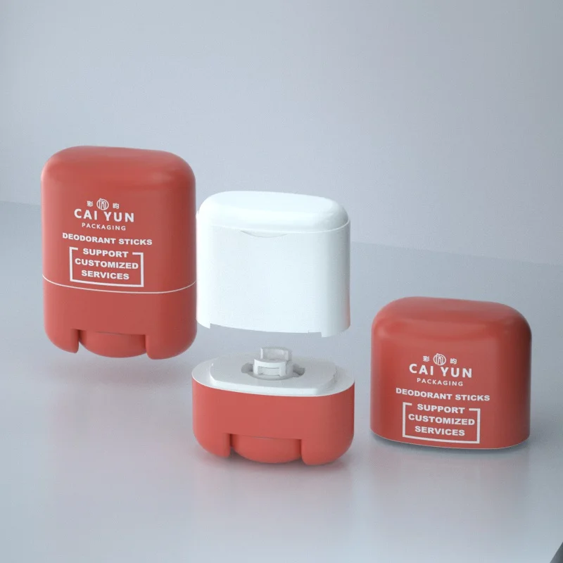 30g 35g 50g plastic gel empty deodorant stick container 50ml 35ml 30ml cosmetic round twist up tubes packaging for deodorant sti