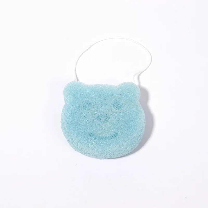 Free Sample 100% Organic Natural Colorful Japan Facial Face Cleaning Puff Sponge Konjac Sponge