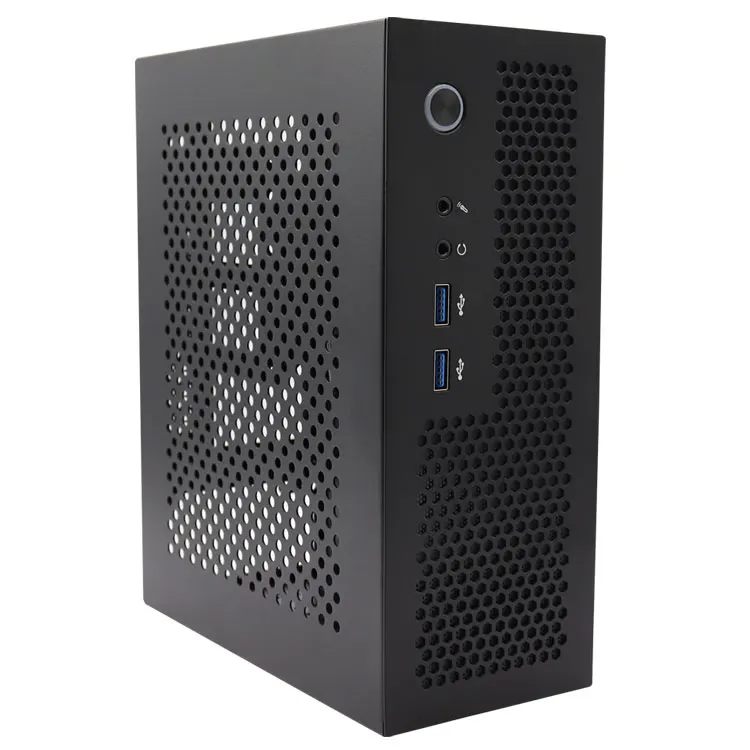 High Quality 1u Power Supply Mini Itx Pc Desktop Computer Horizontal Chassis PC case