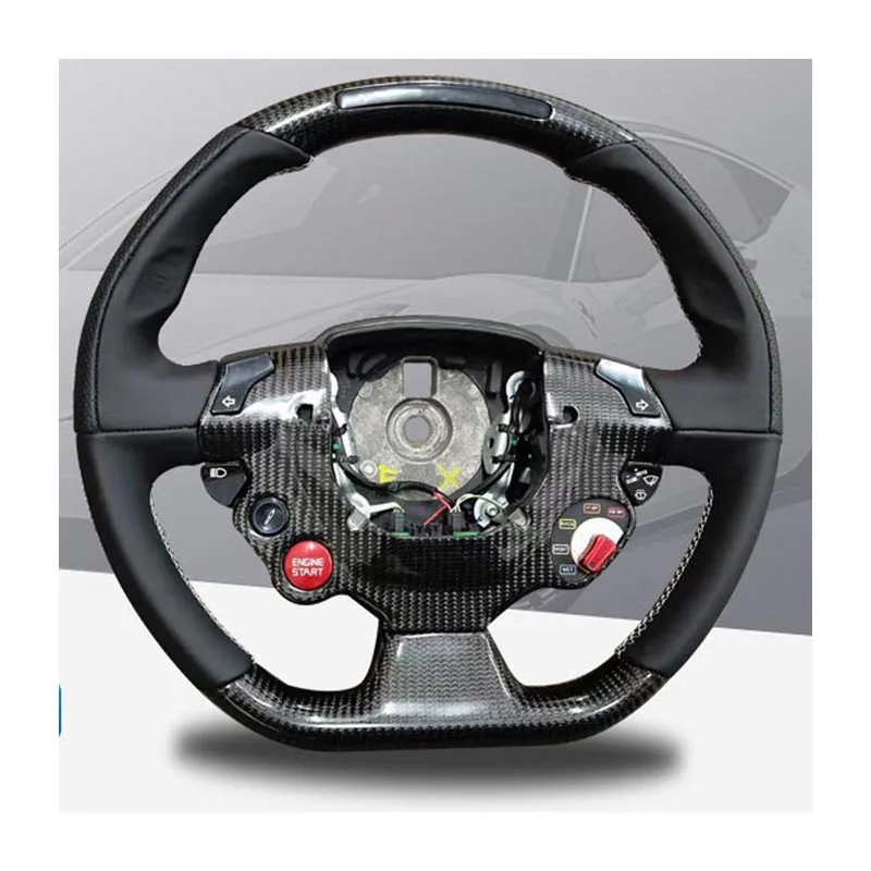 Fit for Ferrari upgrade the carbon fiber steering wheel custom LED racing steering wheel low price custom